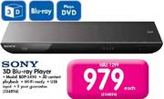 Sony 3D Blu-Ray Player BDP-S490