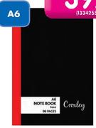 Aro A4 Hard Cover Notebook 96 Pages-6 Pack