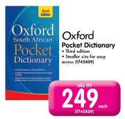 Oxford Pocket Dictionary