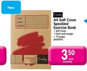 A4 Soft Cover Speckled Exercise Book