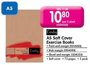 A5 Soft Cover Exercise Books-Per 5 Pack
