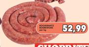 Rooikrantz Boerewors-Per Kg