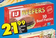I&J Beefers Beef "Patties"-500gm