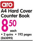 Aro A4 Hard Cover Counter Book