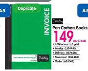 Pen Carbon Books-Per 5 Pack