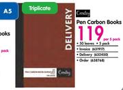 Pen Carbon Books-Per 5 Pack