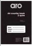 Aro A4 Hard Cover Counter Book 1 Quire 96 Pages