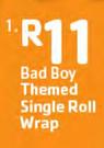 Bad Boy Themed Single Roll Wrap