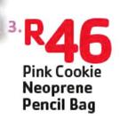 Pink Cookie Neoprene Pencil Bag