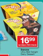 Danone Ultra Mel Delight Daily Dessert-4x125ml Per Pack