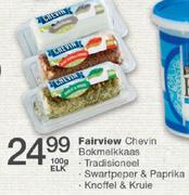 Fairview Chevin Bokmelkkaas Tradisioneel, Swartpeper & Paprika, Knoffel & Kruite-100g Elk