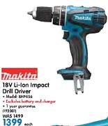 Makita 18V Li-Ion Impact Drill Driver BHP456