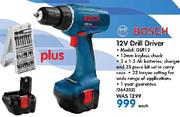 Bosch 12V Drill Driver GSR12