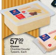 Clover Cheddar/ Gouda/Tussers-800g Each