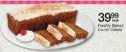 Freshly Baked Carrot Caked
