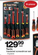 Tactix insulated Screwdriver Set-6 piece per set