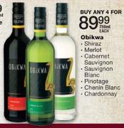 Obikwa Shiraz/Merlot/Cabernet Sauvignon/Sauvignon Blanc/Pinotage/Chenin Blanc/Chardonnay-4 x 750ml