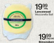 Lancewood Mozzarella Ball-250gm