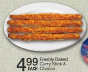 Freshly Baked Curry Stick & Cheese-Each