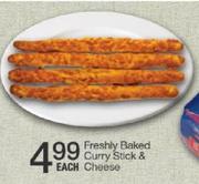 Freshly Baked Curry Stick & Cheese-Each