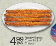 Freshly Baked Curry Stick & Cheese-Each
