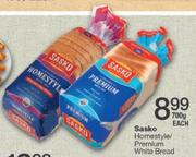 Sasko Homestyle/Premium White Bread-700gm Each
