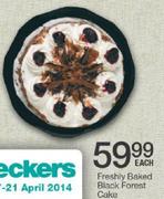 Freshly Baked Black Forest Cake