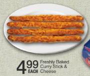 Freshly Baked Curry Stick & Cheese-Each