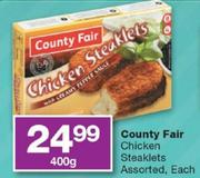 County Fair Chicken Steaklets-400gm