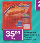 Enterprise Rooi/Gerookte Weense Worsies-1kg
