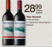 Two Oceans Pinot Noir/Cabernet Sauvignon Merlot-750ml Each