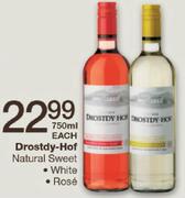 Drostdy-Hof Natural Sweet White/Rose-750ml Each