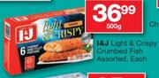 I&J Light & Crispy Crumbed Fish Assorted-500G