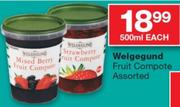 Welgegund Fruit Compote Assorted-500Ml Each