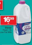 Clover Fresh 1% Low Fat Milk-2L
