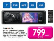 Sinotec 3" TFT DVD Front Loader STA-9378T