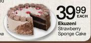 Ekuzeni Strawberry Sponge Cake-Each