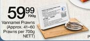 Vannamei Prawns (Approx. 41-60 Prawns Per 700g Nett)-700g