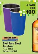 Stainless Steel Tumbler-6 x 330ml