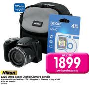 Nikon L320 Ultra Zoom Digital Camera Bundle