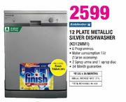 Kelvinator 12 Plate Metallic Silver Dishwasher-KD12MM1