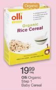 Olli Organic Step 1 Baby Cereal-100g