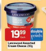 Lancewood Assorted Cream Cheese-230gm Each