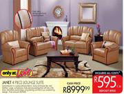 Janet 4 Piece Lounge Suite