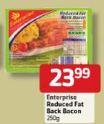 Enterprise Reduced Fat Back Bacon-250gm
