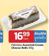 Fairview Assorted Cream Cheese Rolls-100g Each