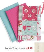 Pack Of 3 Tea Towels