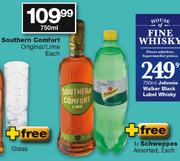 Southern Comfort Original/Lime-750ml Each