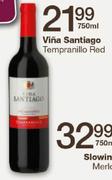 Vina Santiago Tempranillo Red-750ml