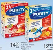 Purity Just Add Water Baby Cereal-200gm Each